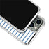 Blue and White Stripes iPhone 14 Pro Clear Case